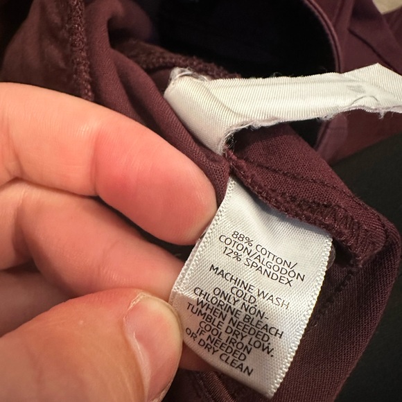 LOFT Marisa Skinny Maroon Size 10 Women’s Pants - Picture 3 of 9